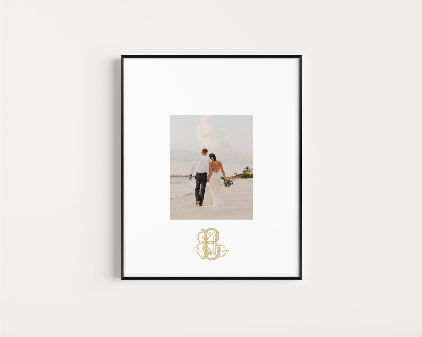 16x20 Custom Signature Photo Mat for Wedding