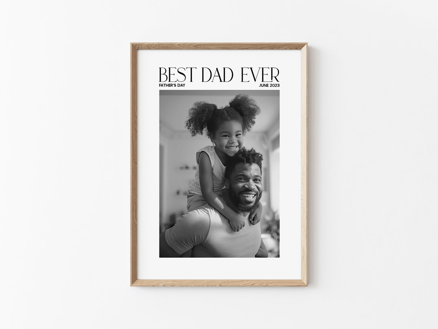 Best Dad Ever 5x7 Photo Mat with Envelope