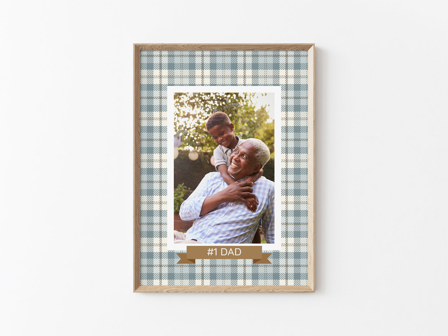 #1 Dad 5x7 Photo Mat with Envelope