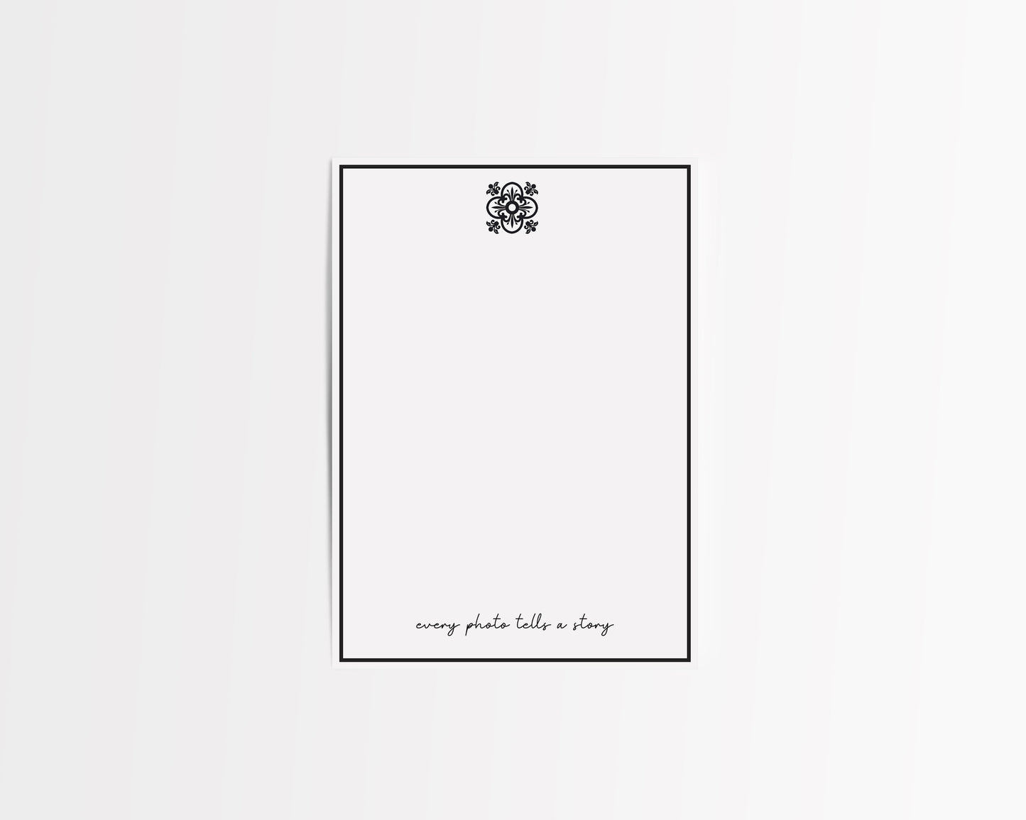 Black Moroccan Tile Photo Mat