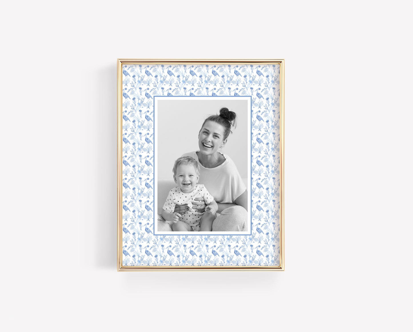 Blue Chinoiserie Photo Mat