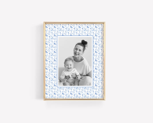 Blue Chinoiserie Photo Mat