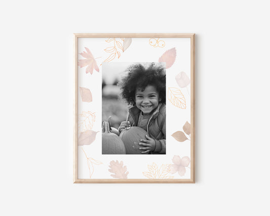 Fall Leaves Keepsake Photo Mat