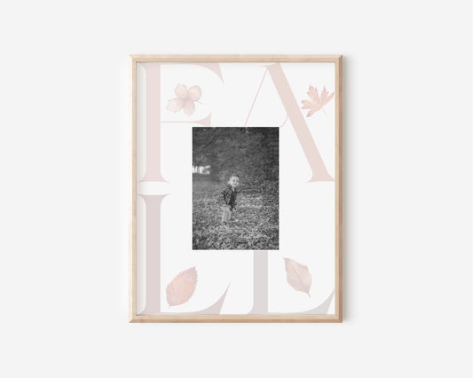 Fall Typography Keepsake Photo Mat