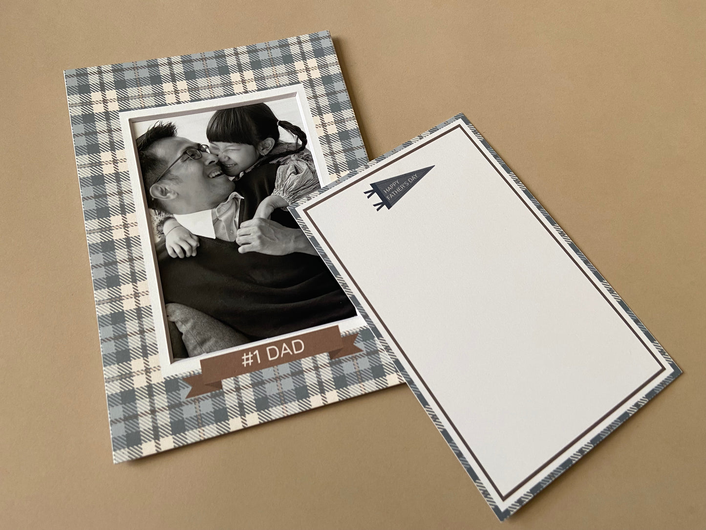 #1 Dad 5x7 Photo Mat with Envelope