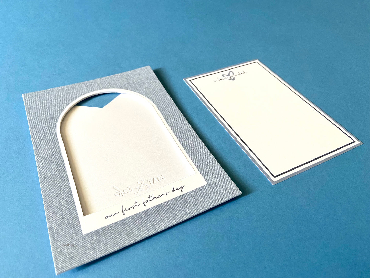 First Father's Day 5x7 Photo Mat with Envelope