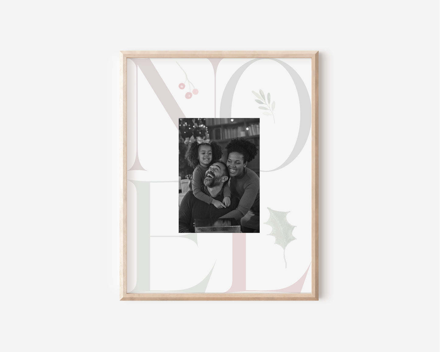 Noel Typography Keepsake Photo Mat