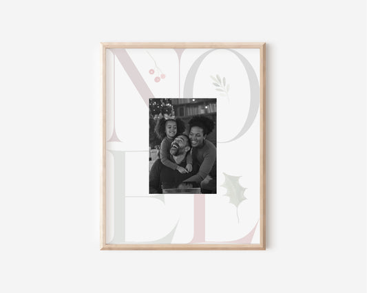 Noel Typography Keepsake Photo Mat