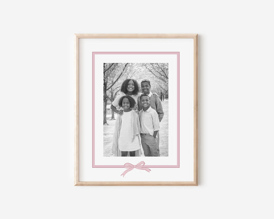 Pink Bow Photo Mat