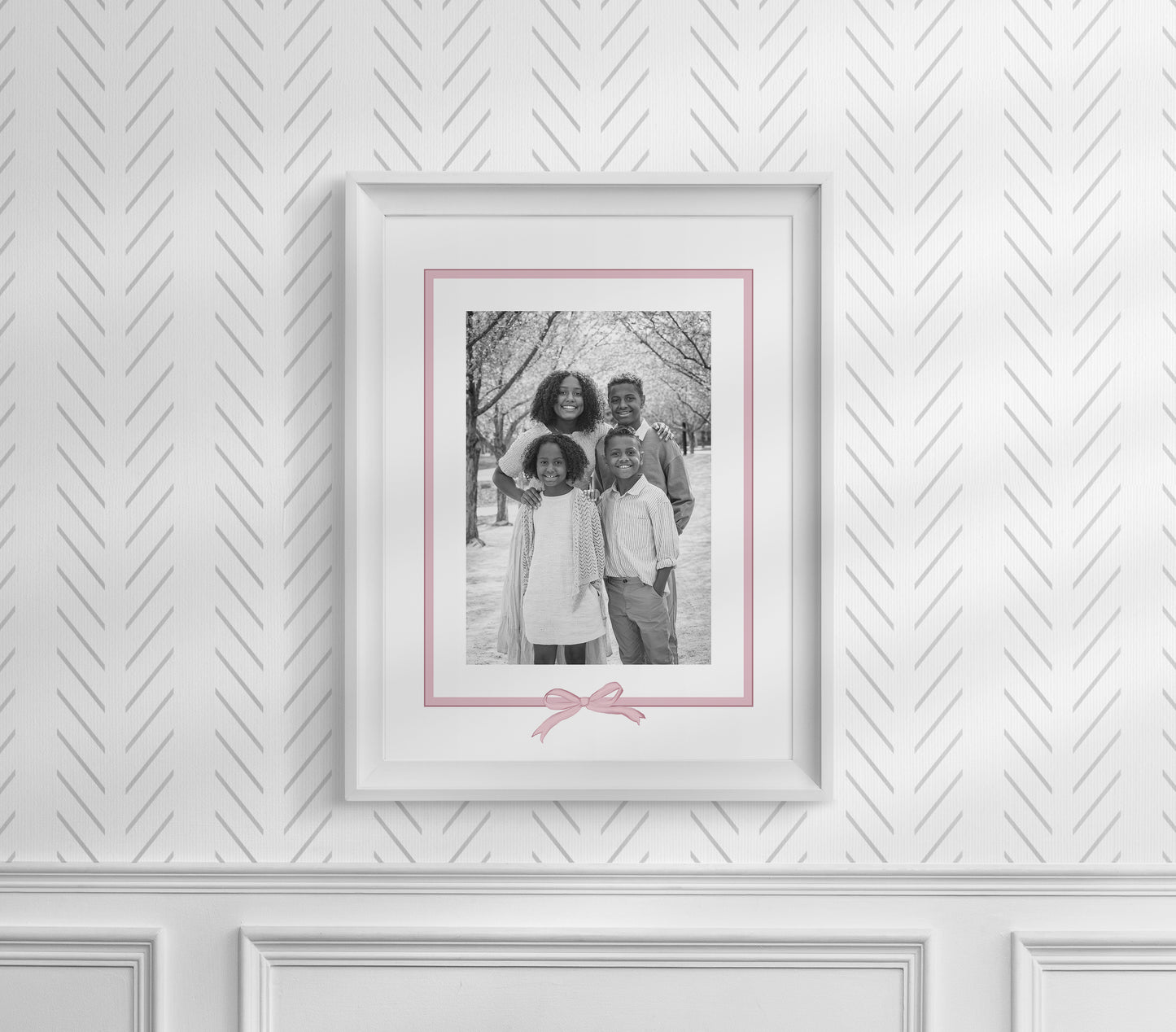 Pink Bow Photo Mat
