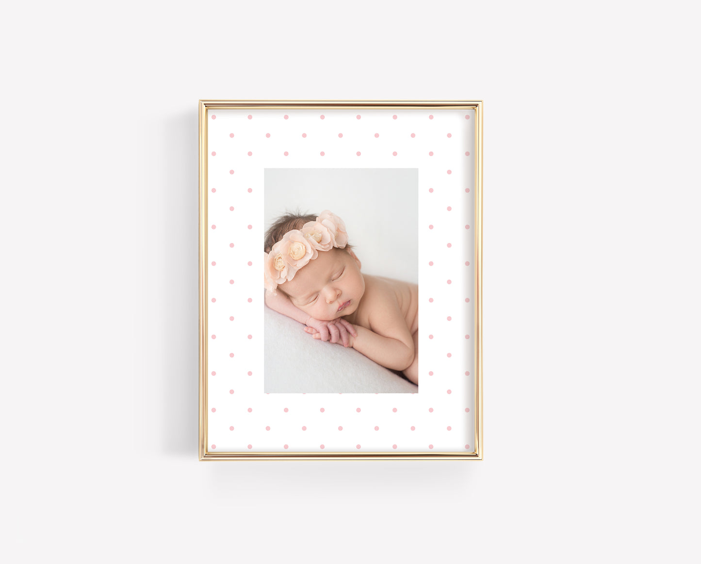 Pink Polka Dot Photo Mat