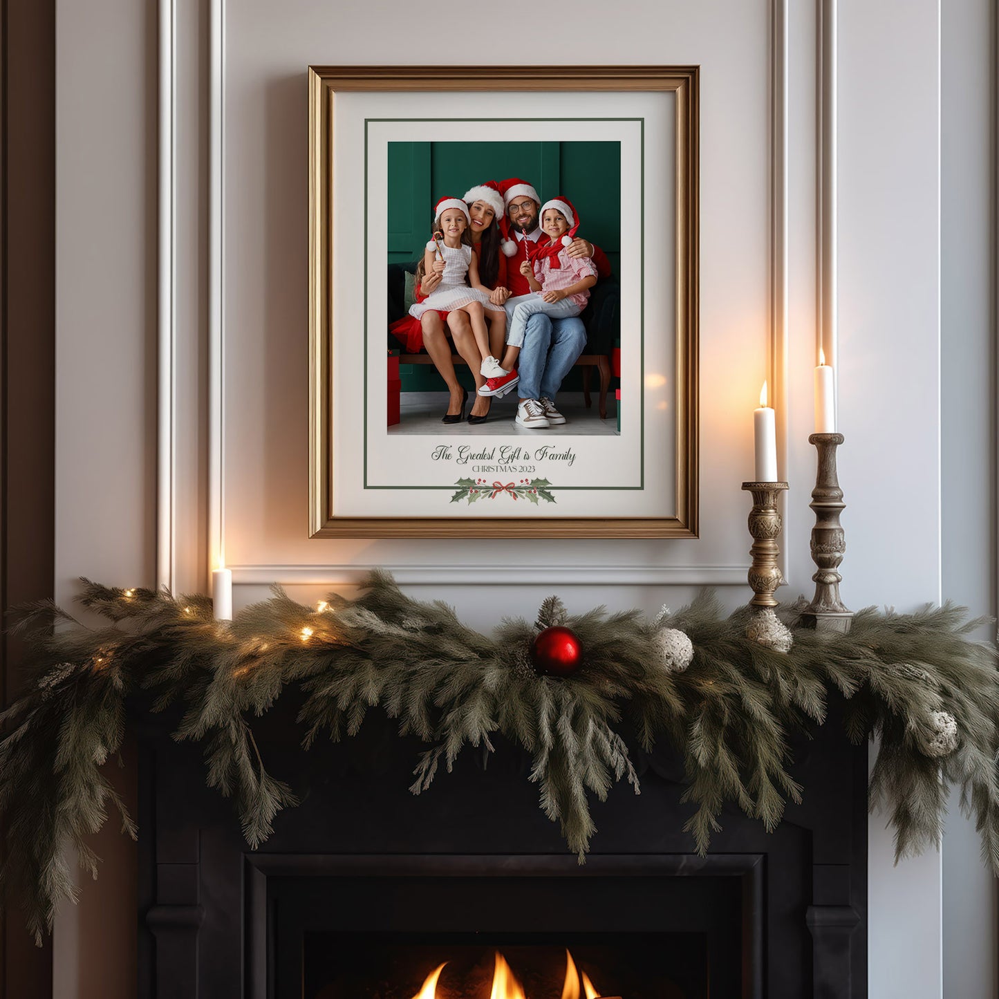 The Greatest Gift is Family Keepsake Photo Mat