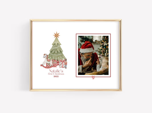 Baby's 1st Christmas Keepsake Photo Mat