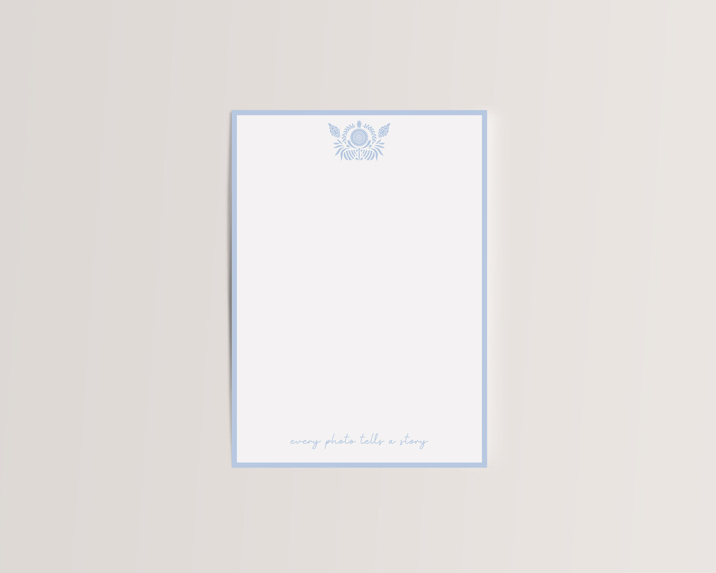 Blue Folklore Photo Mat