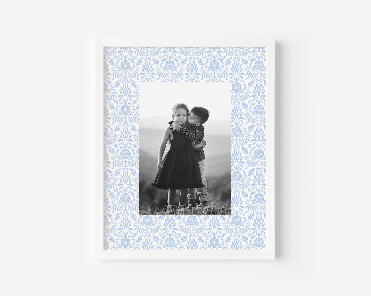Blue Folklore Photo Mat
