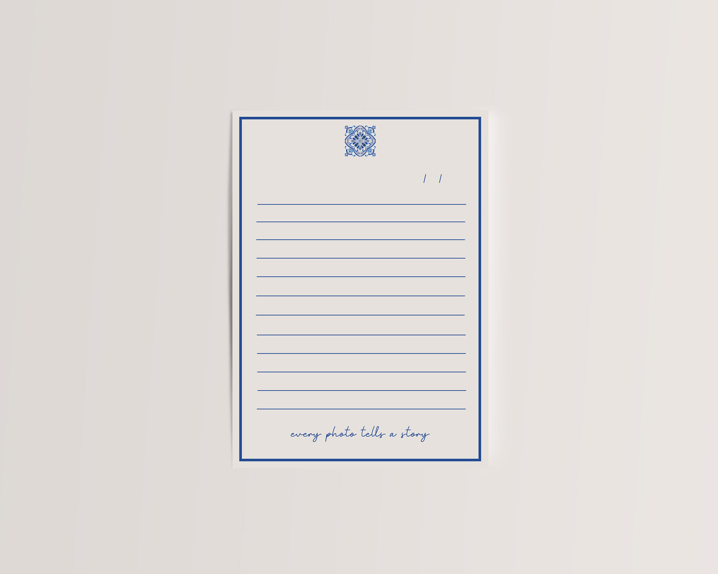 Blue Moroccan Tile 8x10 Photo Mat