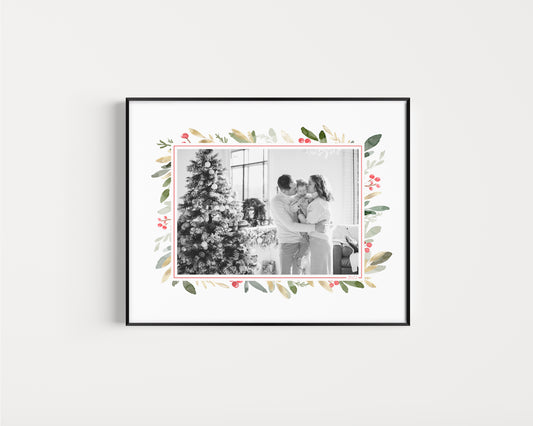 Christmas Greenery Keepsake Photo Mat