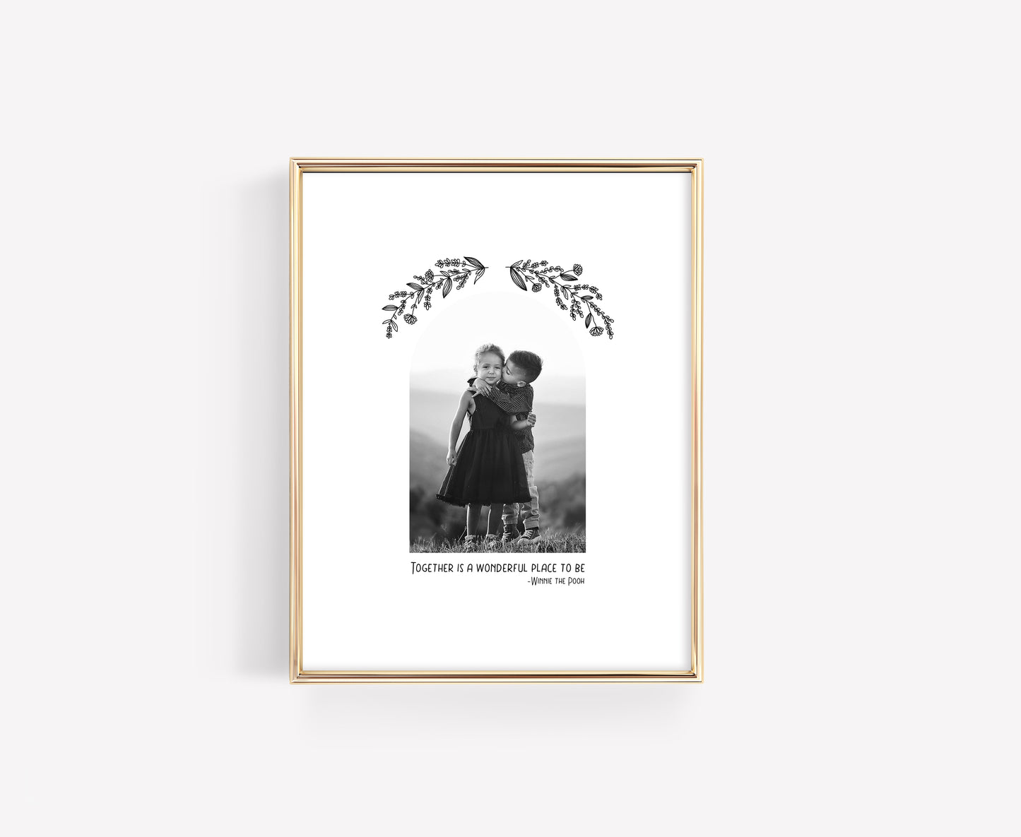 "Together is a Wonderful Place To Be" 8x10 Photo Mat