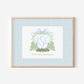 Peter Rabbit Nursery Monogram Crest with matching Photo Mat