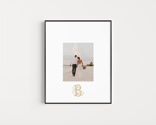 16x20 Custom Signature Photo Mat for Wedding