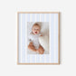 Blue Dotted Stripe Photo Mat