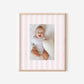 Pink Dotted Stripe Photo Mat