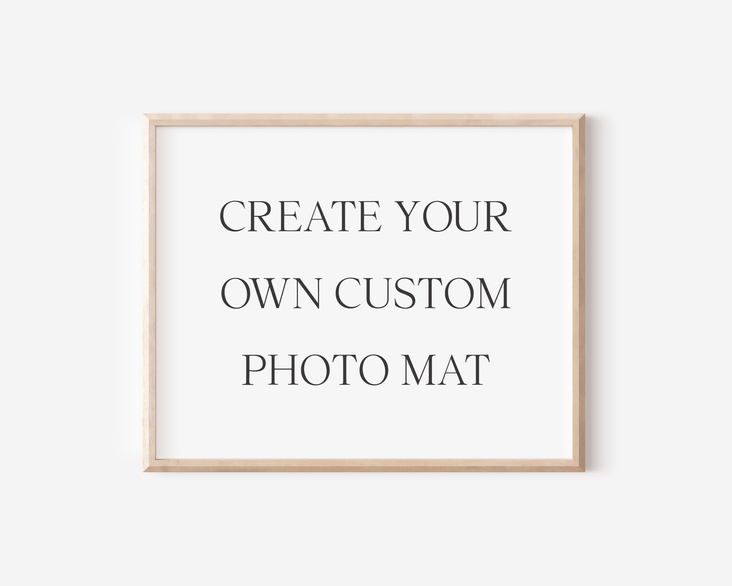 Create your own Customized Photo Mat