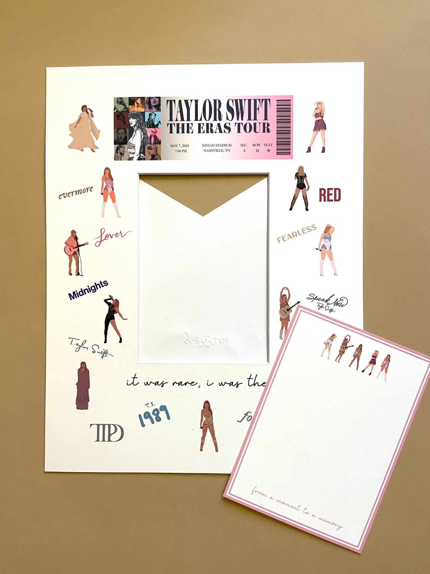 Custom Eras Tour Keepsake Photo Mat