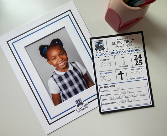 Grove Christian School 8x10 School Keepsake Photo Mat