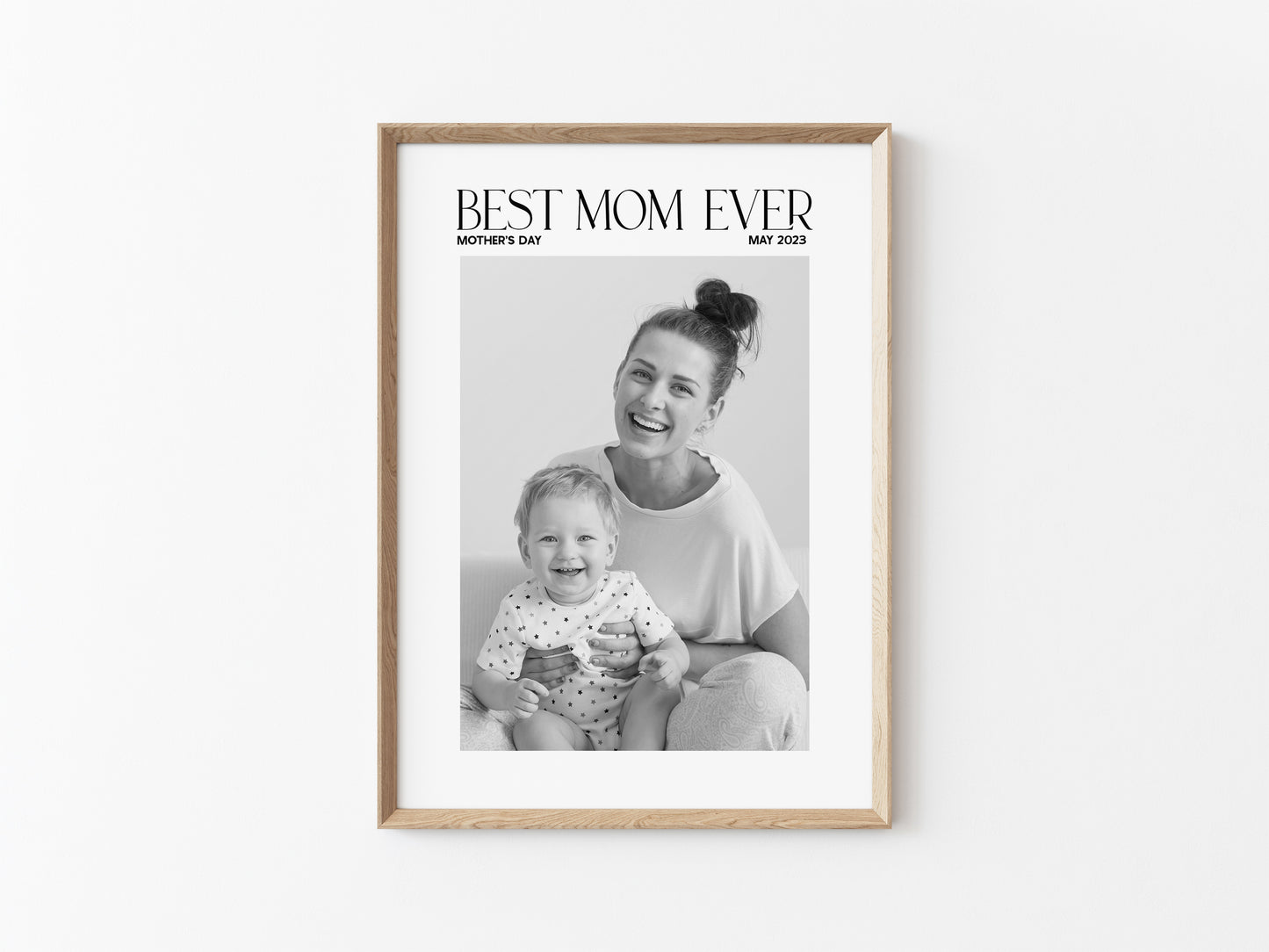 Best Mom Ever 5x7 Photo Mat with Envelope