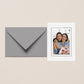 Minimal Black & White Mother's Day 5x7 Photo Mat with Envelope