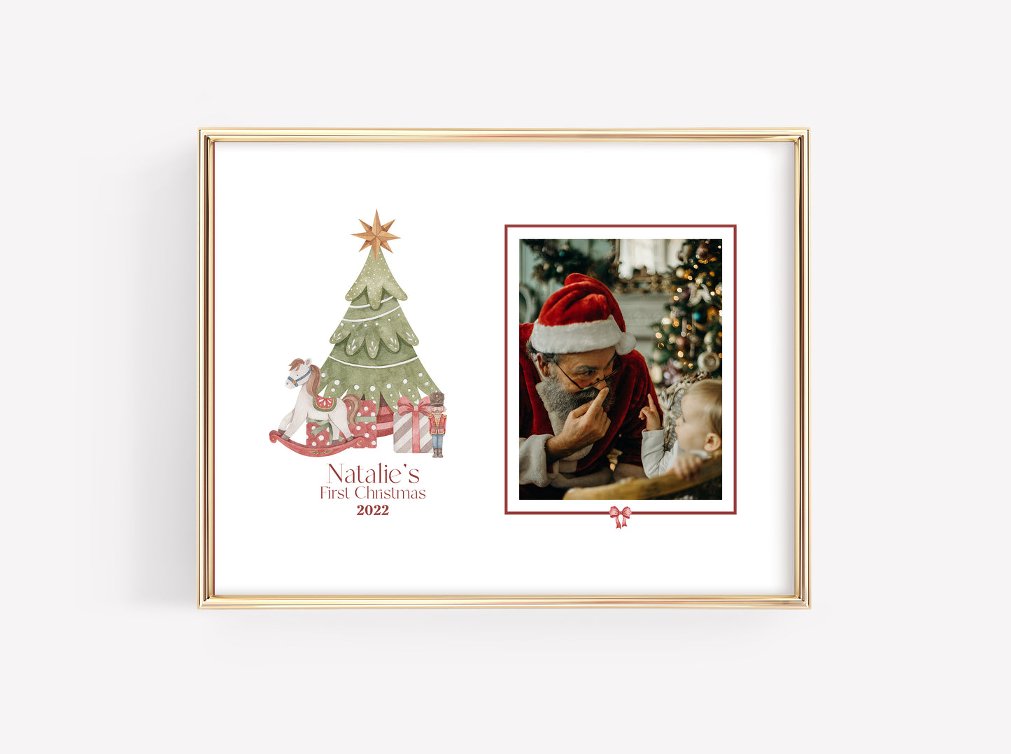 Baby's 1st Christmas Keepsake Photo Mat