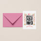 Floral Birthday 5x7 Photo Mat with Envelope