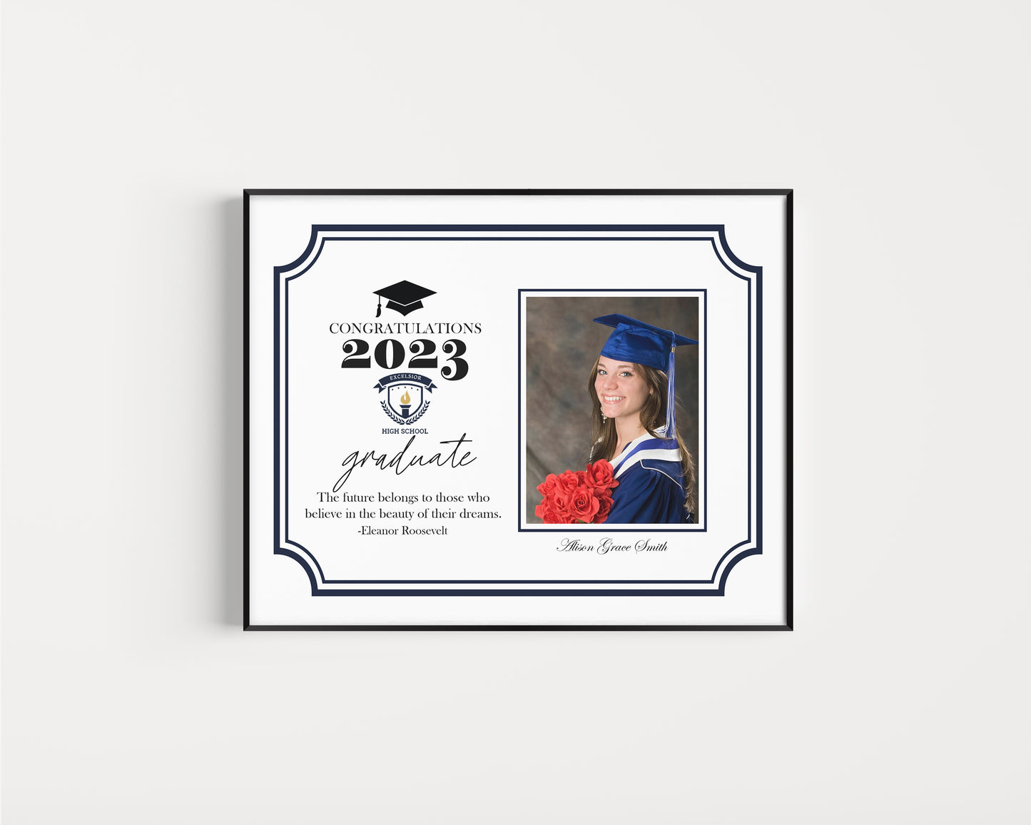 8x10 School Graduation Photo Mat