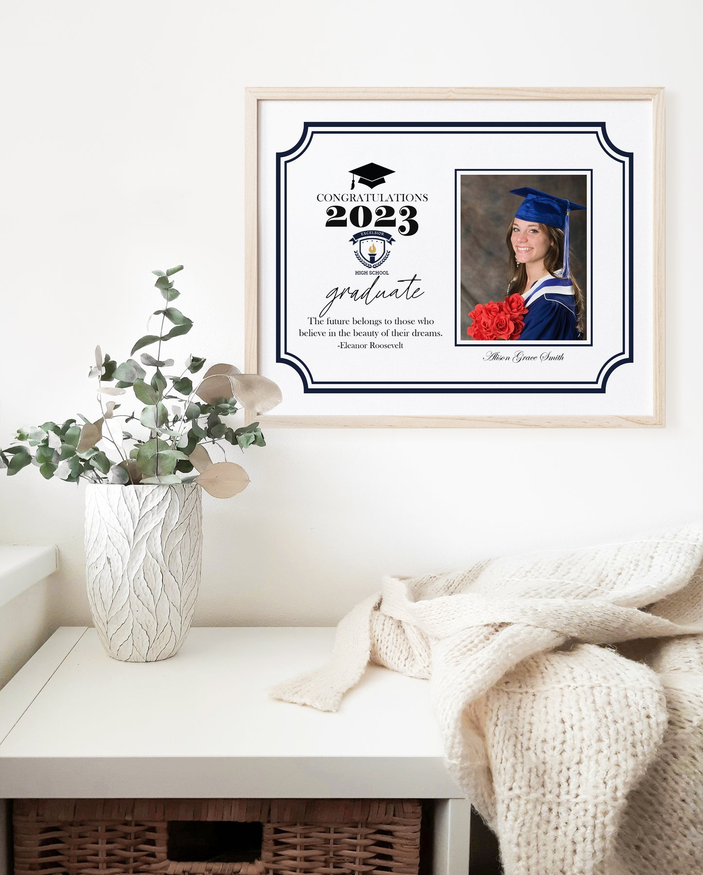 8x10 School Graduation Photo Mat