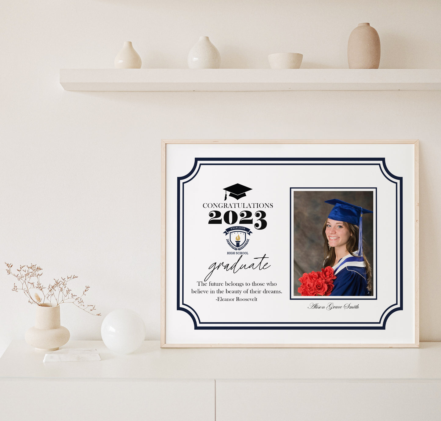 8x10 School Graduation Photo Mat